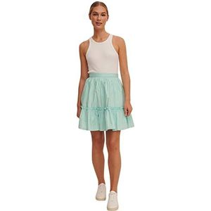 NA-KD Frill Detail rok voor dames, Turkoois