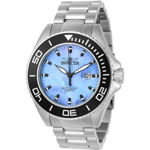 Invicta Pro Diver 23067 Platinum herenhorloge, kwarts, 48 mm, zilver, 48, horloge, zilver., horloge