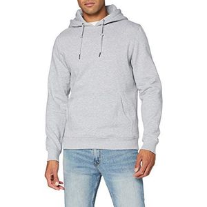 Build Your Brand Premium sweatshirt met capuchon voor heren, grijs.