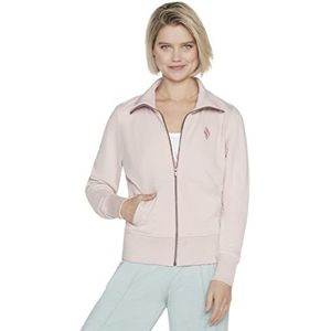 Skechers Jas met capuchon The Hoodless Diamond sweatshirt dames, lila bruni, L, sering gebruineerd