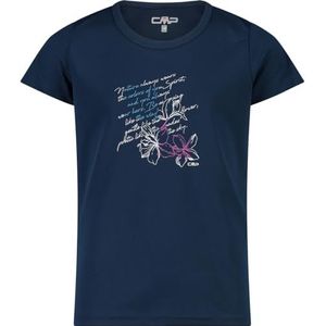 CMP T-shirt voor kinderen, 38t6385, uniseks T-shirt voor kinderen, Blauw-blos