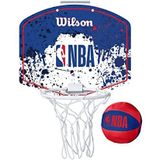 Wilson Mini-basketbalmand NBA TEAM MINI HOOP, NBA-logo, kunststof, rood/wit/blauw