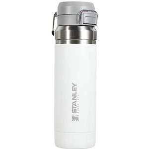 Stanley Quick Flip thermosfles, 71 l, 24 oz Polar, waterdicht, thermosfles, deksel met drukknop, BPA-vrij, compatibel met bekerhouder, vaatwasmachinebestendig