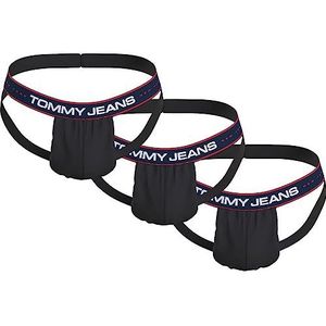 Tommy Jeans 3p Jockstrap heren schorsing, zwart/zwart/zwart