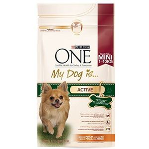 Purina One Mini Active – rijk aan kip, met rijst – 1,5 kg – droogvoer voor actieve honden van kleine maten (1-10 kg)