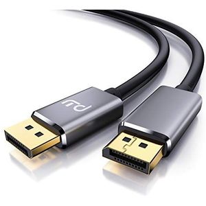 CSL 8k DisplayPort-kabel 1m - DisplayPort op DisplayPort - DP 1.4-7680 x 4320 60Hz - 3840 x 2160 120Hz - 1920x1200 240Hz - Bandbreedte tot 3 2,4 G. bit s - HBR3, DSC 1.2, HDR 10 10