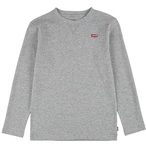 Levi's Kids LVG Graphic Long Sleeve 1EG590 L/S witte thee, 24 maanden, grijs, 5 jaar, grijs.