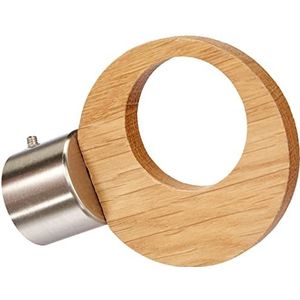 Lounge – houten metaal | Ø28 | 1 pop-opzetstuk | eiken natuur