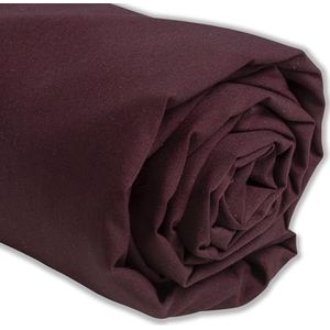 IPEA Katoenen stof, popeline, bordeaux, 200 cm x 150 cm, gemaakt in Italië, stof per meter voor naaien, kleding, voeringen, meubels, accessoires, patchwork, effen stof om te naaien