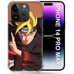 Beschermhoes compatibel met MagSafe voor iPhone 14 Pro Plus (6,7 inch), Manga Boruto teken