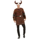 Smiffys 50734XL Viking Barbaren kostuum voor heren, bruin, maat XL 116,8 - 121,9 cm