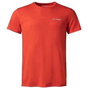 VAUDE Heren sveit T-shirt, Fluorescerend rood