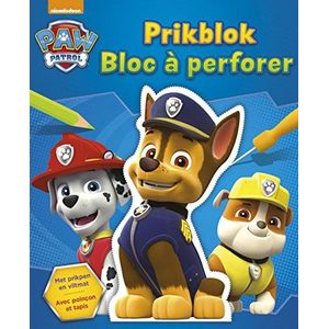 Paw Patrol prikblok; Paw Patrol ponsblok: met prikpen en viltmat