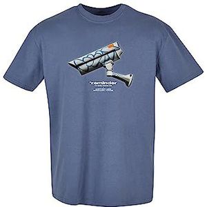 Mister Tee CCTV Oversized thee T-shirt voor heren, kleur: vintage blauw, XL, Kleur: vintage blauw.