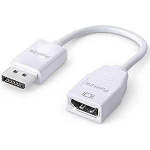 PureLink DisplayPort 1.3, 4K Ultra HD 60Hz adapter, bandbreedte 21,6GB/s, vergulde aansluitingen, 0,15m, wit