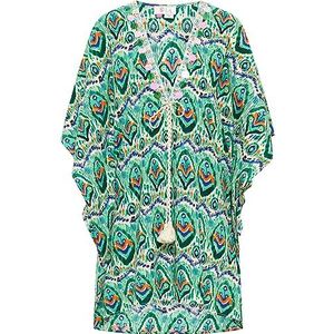 IZIA Kimono pour femme, Vert Multicolore, XS