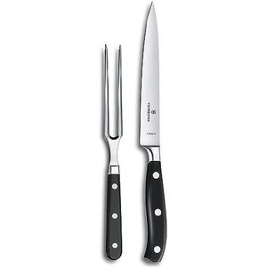 Victorinox - 7.7243.2 - Set met 2 Trancheerservies - Zwart - Roestvrij Staal