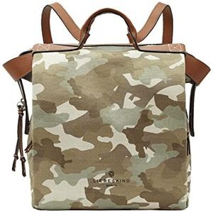Liebeskind Berlin Gray Canvas Backpack L rugzak camouflage 90c1, maat L unisex camouflage 90c1, L, camouflage 90c1
