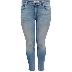 ONLY Carmakoma Skinny vrouwen Jeans, Lichte jeans Blauw