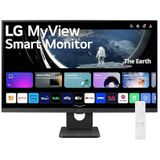 LG 27SR50F-B Smart Monitor, 27 inch, IPS-display, Full HD, webOS 23, 1920 x 1080, 16:9, zonder camera, ThinQ App, zwart