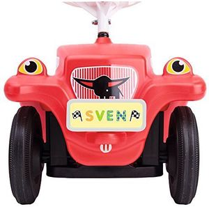 Big - Bobby Car Mijn kenteken - voertuigkenteken antislip - met rijbewijs voor kleine bestuurders met stickers om zelf te knutselen voor kinderen vanaf 1 jaar