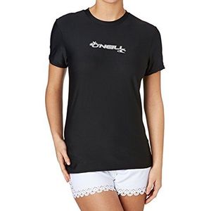 ONEILL WETSUITS WMS Basic Skins S/S Rash T-shirt voor dames, zwart.