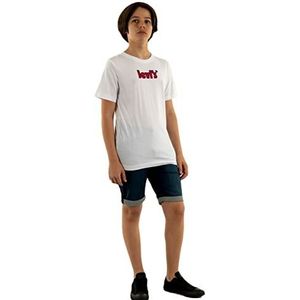 Levi's Kids Lvb Short Sleeve Graphic T-shirt voor jongens 10-16 jaar, Wit.