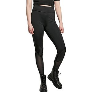Urban Classics High waist leggings voor dames, zwart/zwart