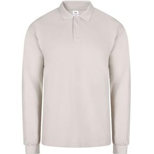 Mukua Manga Larga Color Cloud Grey Talla L unisex poloshirt met lange mouwen, L, donkergrijs, L, Donkergrijs
