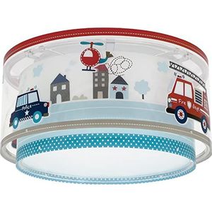 Dalber Plafondlamp voor kinderen, politie auto's, kroonluchter slaapkamer; kinderen, plafondlamp voor kinderen, 60616, E27