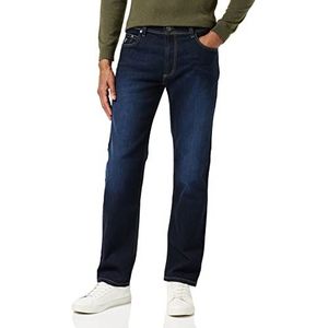bugatti Heren Jeans Heren Jeans Straight Fit 5-Pocket Stretch Katoen Stretch, blauw gewassen (stone 343)
