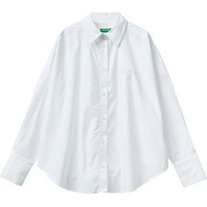 United Colors of Benetton Chemise Femme, Blanc 101, XS