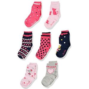 Sterntaler Söckchen 7-Box Mädchen sokken, magenta, 18 babymeisjes, Roze