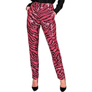 Widmann - Party Fashion Paillettes Pantalon pour femme, Rayures Zebra Fever, Disco Fever, Schlagermove, Pantalon pour femme