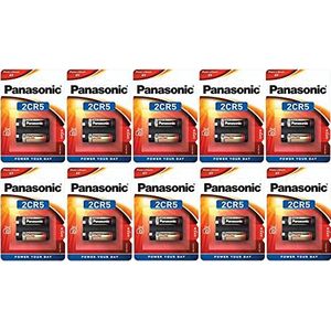 Panasonic 2CR5 6V lithiumbatterij - blister 1 x 10 - doos met 10 blisters