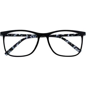 Opulize Arc Lunettes de grande distance pour homme et femme avec charnières à ressort M66-1 -1.50 Noir