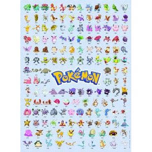 Ravensburger Puzzel 12000511 - De eerste 151 Pokémon - 500 stukjes puzzel voor volwassenen en kinderen vanaf 12 jaar, Pokémon-puzzel, Pokémon-cadeaus