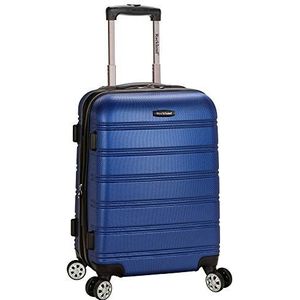 Rockland Melbourne harde koffer met zwenkwielen, Blauw, Melbourne koffer met uittrekbare wielen