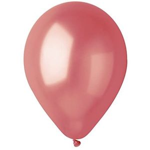 100 stuks parelmoer ballonnen van hoogwaardig natuurlijk latex G120 (Ø 33 cm / 13 inch), roségoud parelmoer
