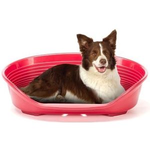 Ferplast Kunststof mand voor honden en katten SIESTA DELUXE 10, geperforeerde bodem, antislip, comfortabele kinsteun