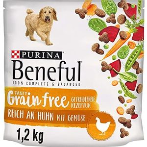 Purina BENEFUL Tasty Grainfree Droogvoer voor honden, graanvrij, 6 x 1,2 kg, 6 stuks