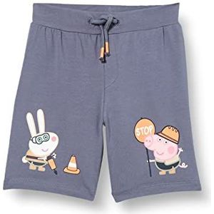 Name It Nmmmarl Peppapig lange shorts voor jongens, grijs