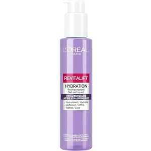 L'Oréal Paris Hydraterende reinigingsgel voor vrouwen: voor een schone en frisse huid met zuiver hyaluronzuur en salicylzuur, Revitalift Filler 1 x 150 ml
