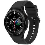 Samsung Galaxy Watch4 Classic Smartwatch, Bluetooth, rond dragen, OS, rotatie, lunet, fitnesstracker, 46 mm, zwart