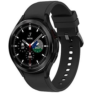 Samsung Galaxy Watch4 Classic Smartwatch, Bluetooth, rond dragen, OS, rotatie, lunet, fitnesstracker, 46 mm, zwart