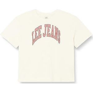 Lee T-shirt à col rond pour femme, beige, L