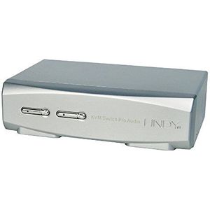 LINDY 2 x DisplayPort 1.2 KVM Switch Pro Audio USB 2.0