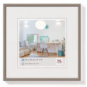 walther design KV330D New Lifestyle kunststof fotolijst, 30 x 30 cm, staal