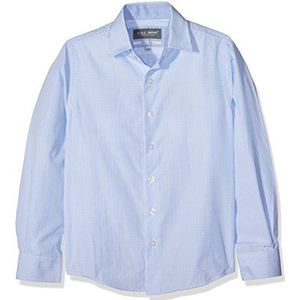 Gol Haaikraag voor jongens, slim fit overhemden, blauw (Navy 10)