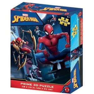 Grandi Giochi Spiderman Verticale lenticulaire puzzel met 200 stukjes inbegrepen en verpakking met 3D-PUA08000-effect, PUA08000